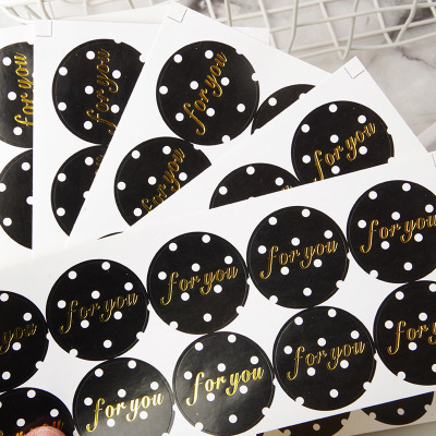 Custom Transparent Labels Packaging Adhesive Sticker Waterproof Stickers for Food Bottle Kitchen Mark Packing Bags Box Present 