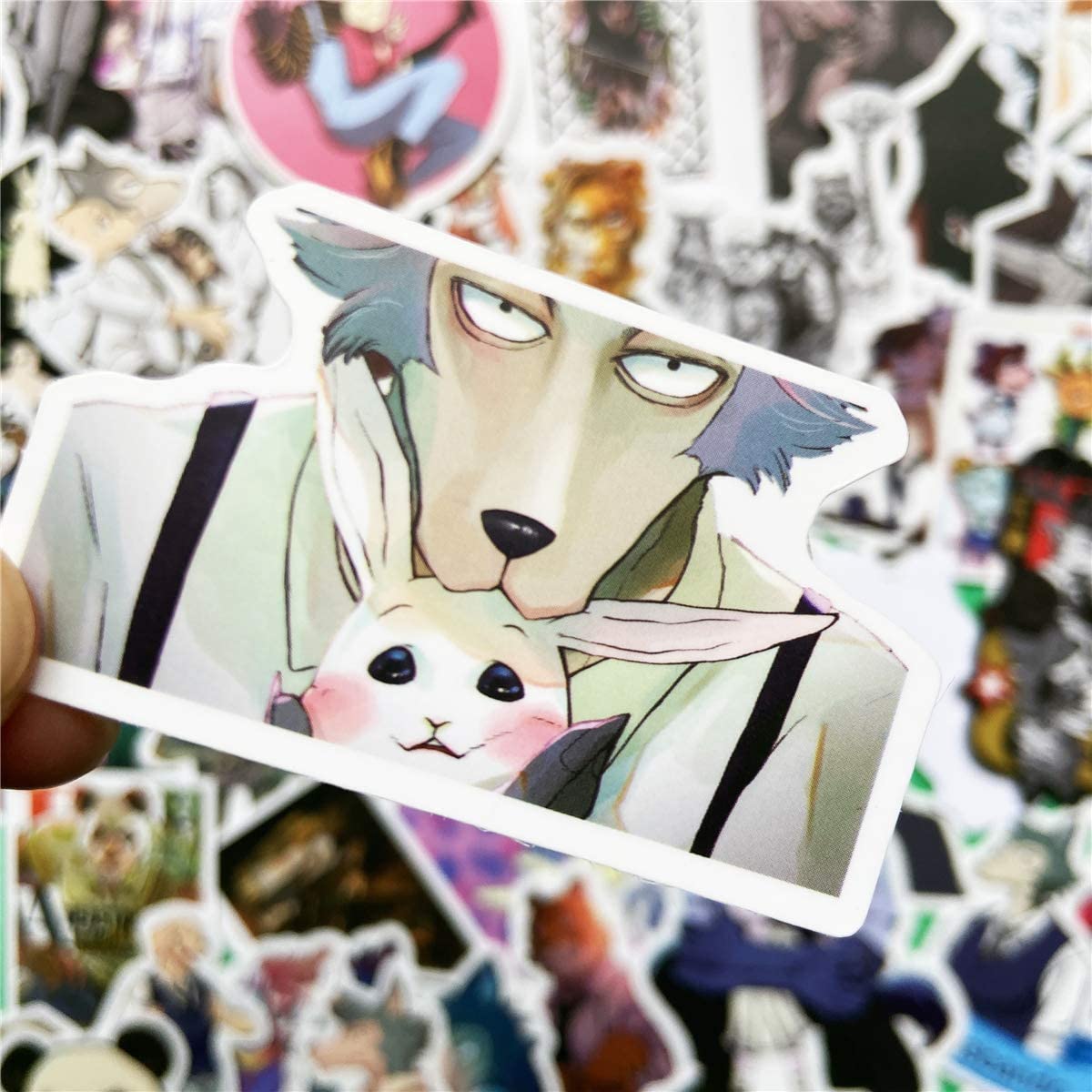 50pcs Beastars Anime Stickers for Laptop Luggage Snowboard Bicycle Decal for Kids Teens Adult Waterproof Aesthetic Stickers