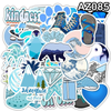 Cute Girl Pink Stickers Personalised Scrapbook Stickers for Luggage Laptop Decal Waterproof Decals Kawaii Stationery Sticker