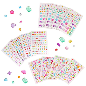 Assorted Size Self-Adhesive Rhinestone Sticker Bling Craft Jewels Crystal Gem Stickers