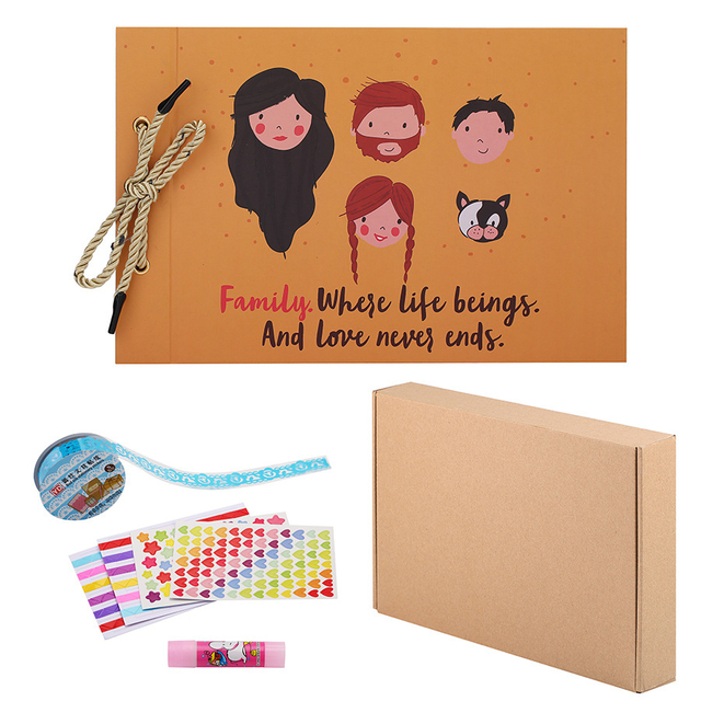 Family Where Life Begins And Love Never Ends Scrapbook Memory Guest Book for Family Gathering