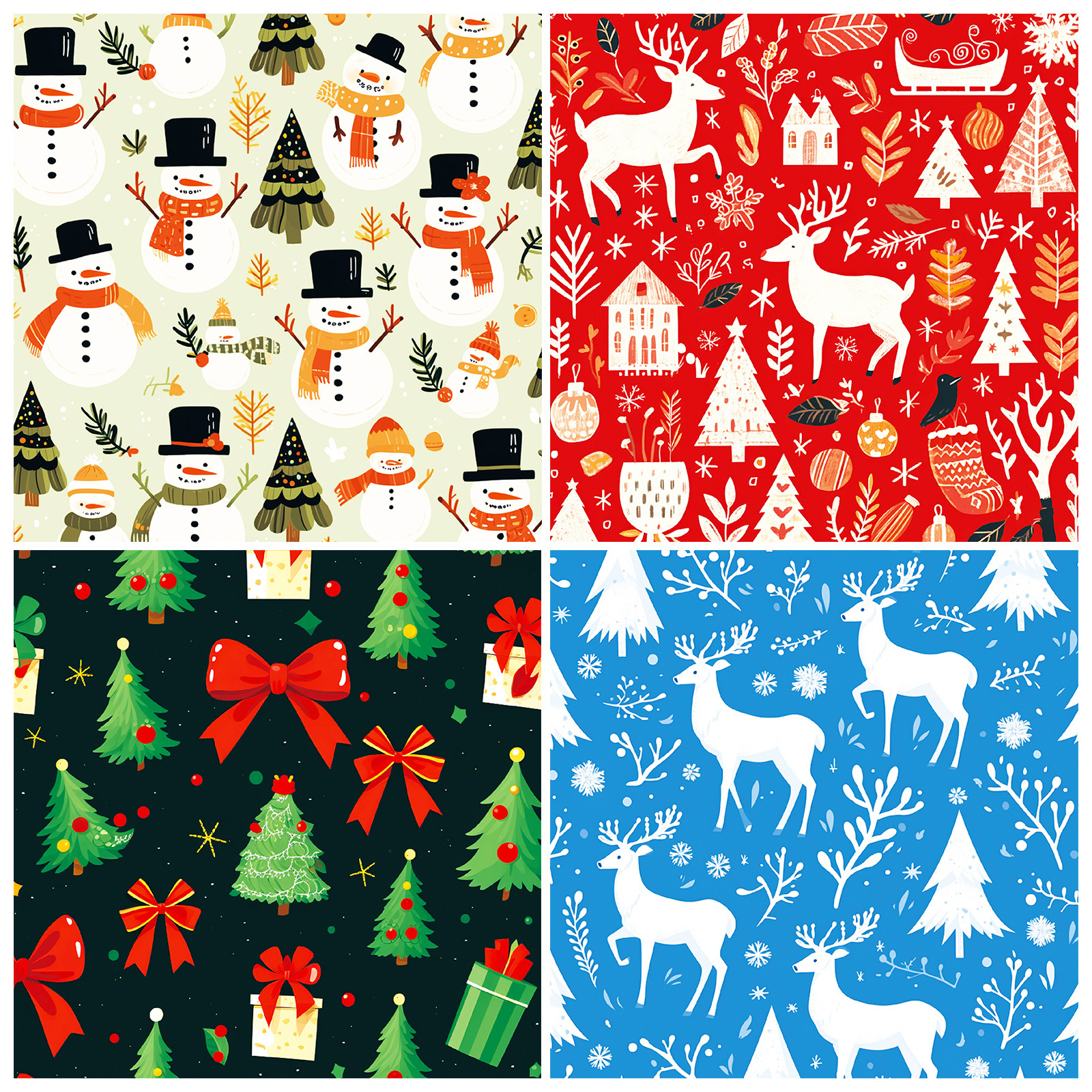 12 Designs 6 X 6 Christmas Pattern Scrapbook Paper Double-Sided Xmas Craft Paper Pad