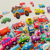 Self-Adhesive 3D Puffy Vehicle Stickers Reusable Construction Tractor Bus Taxi Fire Truck Car Stickers for Kids Toddlers Boy