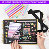 DIY Kraft 11.5 X 8.5 Inches Bow Tie Casement Scrapbook Photo Album with Accessories Photo Cover Scrap Book Scrapbooking Kit