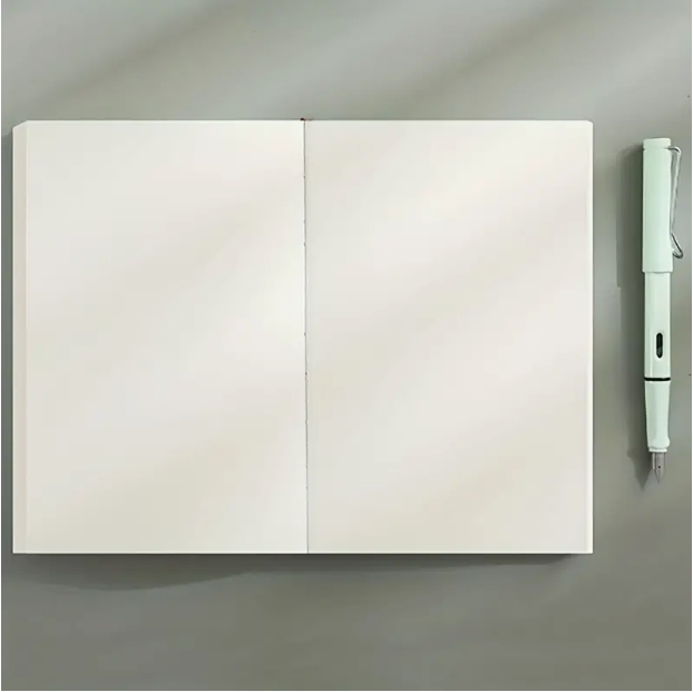 A5 Luxurious & Durable Faux Leather Ultra Thick Blank Notebook for Work School Writing Leather Softcover 100 GSM Thick Paper