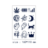 Juice Tattoo Sticker Moon Star Snow Semi Permanent Waterproof Art Tattoo Stickers