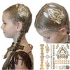 Custom Design Trendy Gold Foil Hair Tattoo Stickers