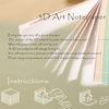 3D Memo Pad Kawaii Sticky Notes Carving Art Notepad