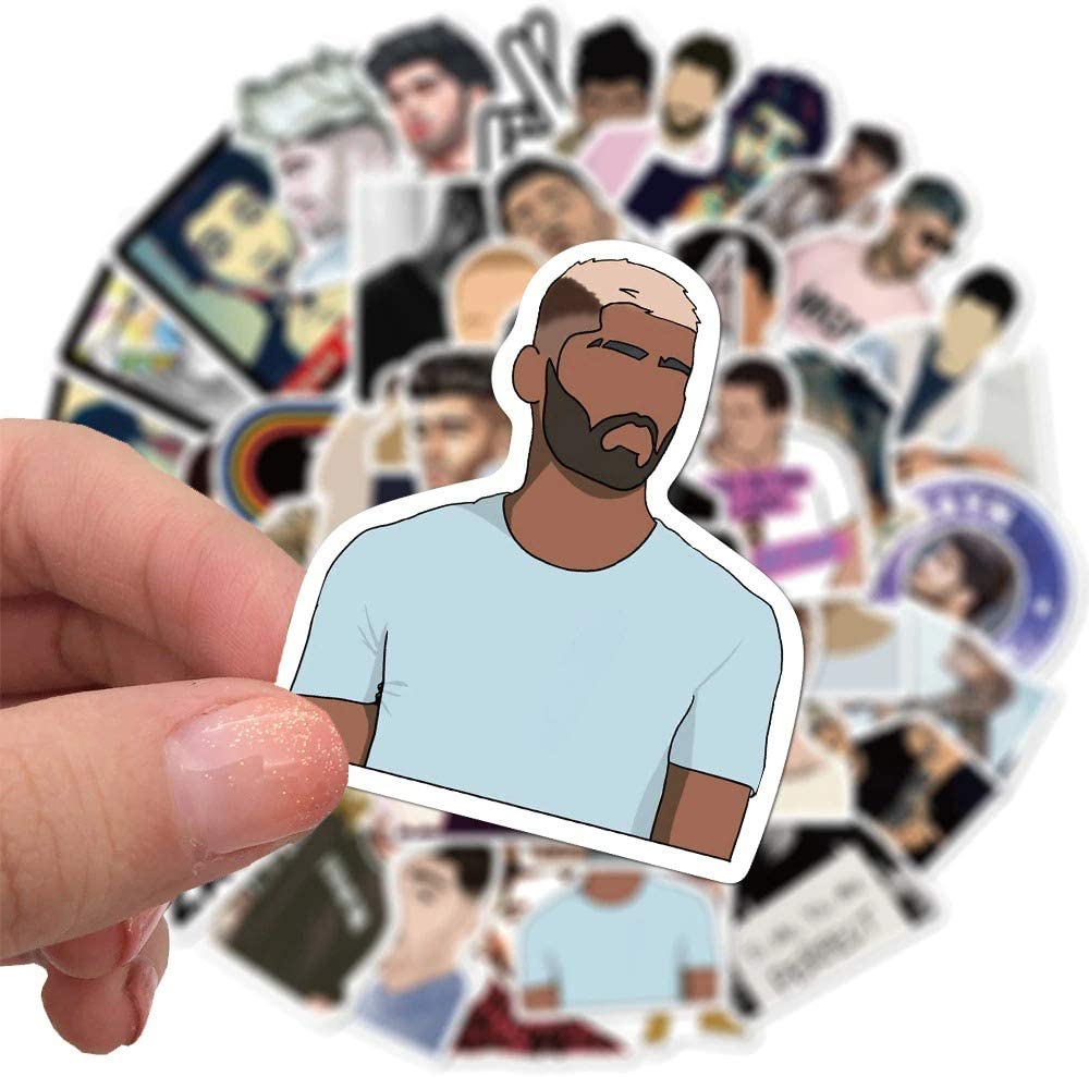 Singer Zayn Malik Stickers Waterproof Laptop Skateboard Die Cut Sticker