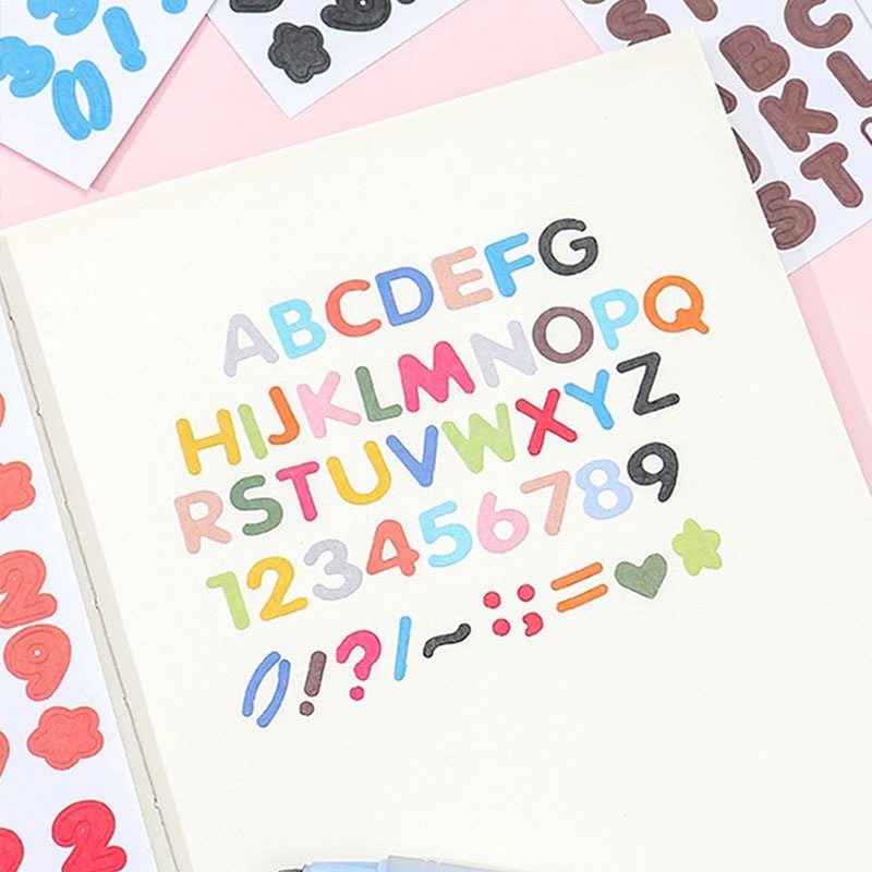 Candy Color Scrapbooking Letter Stickers