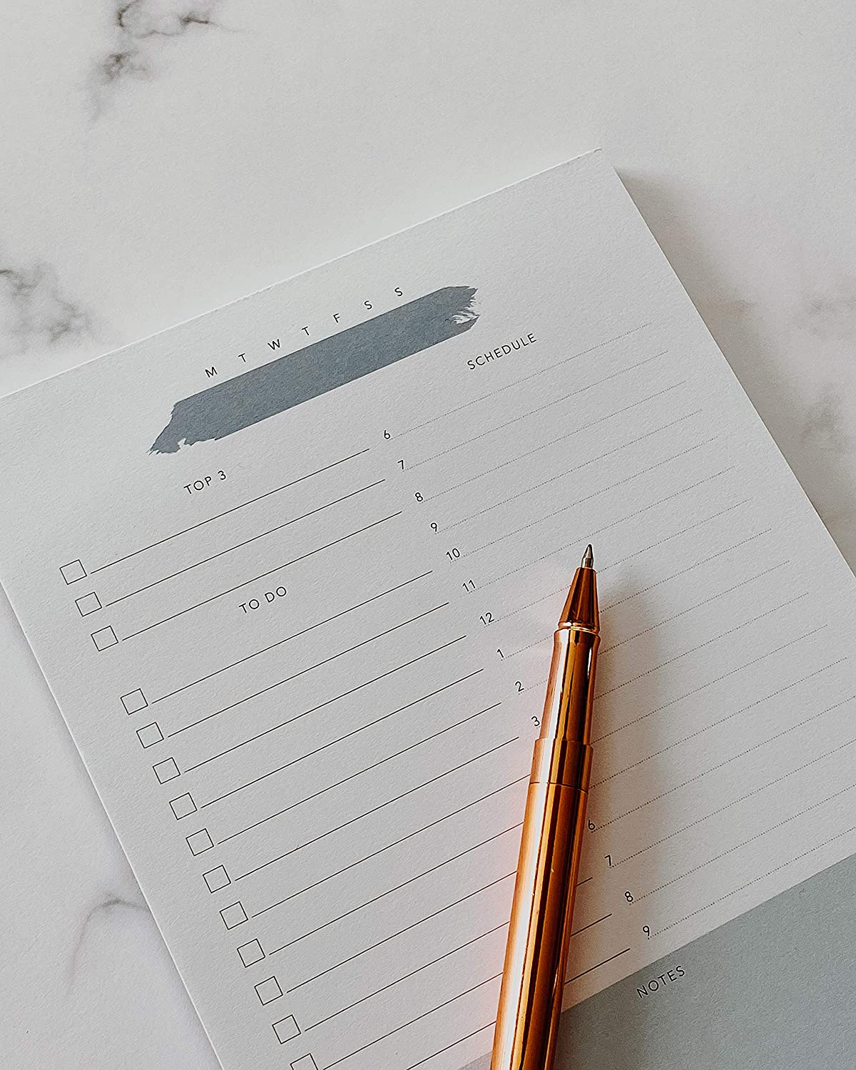 Daily Planner Notepad Gratitude Self Care Productivity Small Note Pads