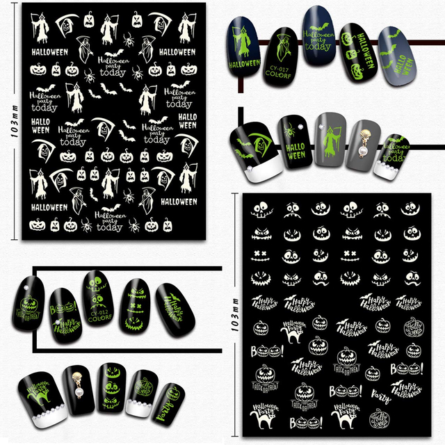 Glow in the Dark Nail Stickers