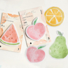 Fruit Shape Orange Watermelon Pear Peach Pear Self Adhesive Notepad Paper Sticky Note
