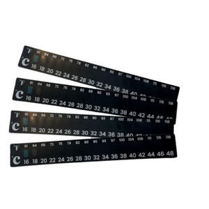 Horizontal Stick On Thermometer Strip Horizontal Thermometer Stickers Digital Temperature Display 61-118°F (16-48°C)