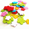 EVA Foam Puffy Die Cut Rainbow Glitter Stickers Sparkle Flower Shaped Decoration