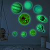 3D Self-Adhesive Glow in The Dark Nine Planet Solar System Glowing Stickers 