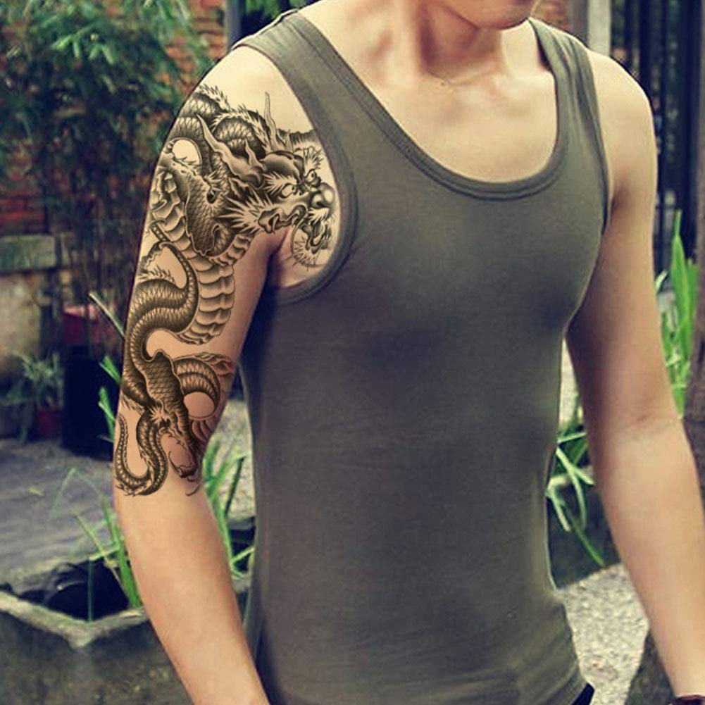 Large Temporary Tattoo Sticker Fake Tattoo Body Tattoo Stickers for Men