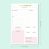 Personalized Pink Daily Planner Notepads To Do List Tear Off Notepad with Daily Checklist