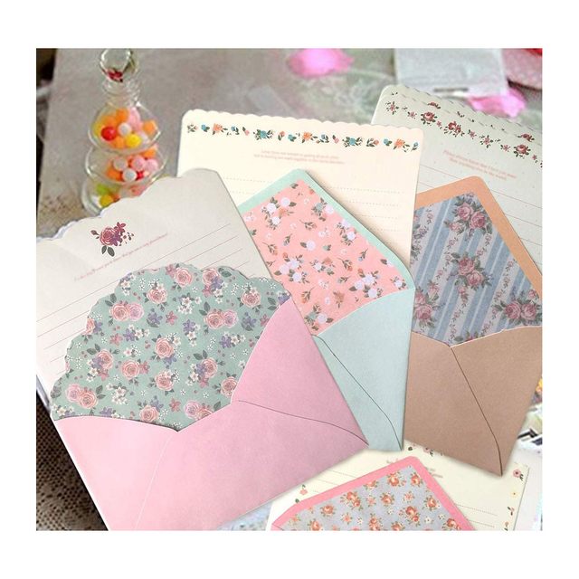 Lovely Special Design Writing Stationary Paper And Envelopes Set Letter Paper with Envelope