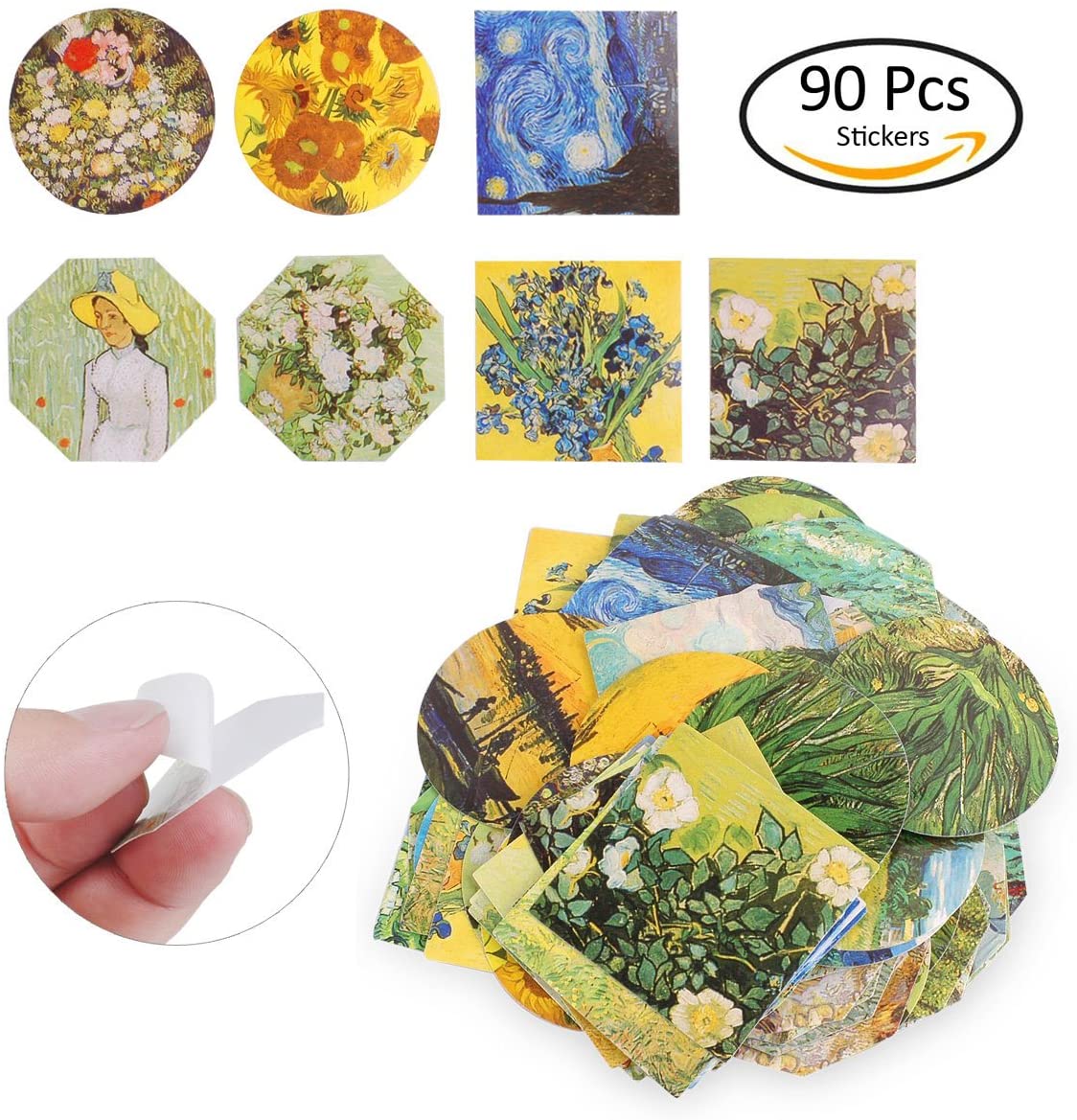 Custom Stickers Inspired Washi Tape Flower Sticker Sheet for Arts DIY Crafts Gift Wrapping Scrapbook