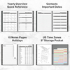 8.5x11Jan 2025 Planner Weekly Monthly Jan 2025 to Dec 2025 Large Yearly Planner Book with Monthly Tabs, Daily Calendar Agenda