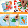 Paint by Sticker Books for Kids Ages 4-8 Fruit Sticker by Number Activity Book for Kids Sticker Puzzle Book Craft Art