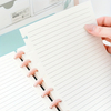 A5 Simple Mushroom Buckle Loose-leaf Notebook Removable Notebook High-looking Ins Notepad Horizontal Line