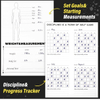 Spiral Bound Black Paper Log Durable Fitness Journal & Workout Planner for Men & Women's Gym And Home Exercise Tracking