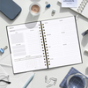 Spiral-Bound Undated Weekly & Monthly Planner 53 Week Agenda Journal Productivity Enhancing Stationery for Office Use