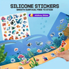 Reusable Waterproof Easy To Clean Jelly Stickers Book for Kids, Cartoon Themed Easy Peel & Stick for Early Learning