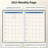 2025 365-Day Efficiency Organizer, Business Productivity Diary with Monthly & Weekly Planning, Self-Discipline Tracker