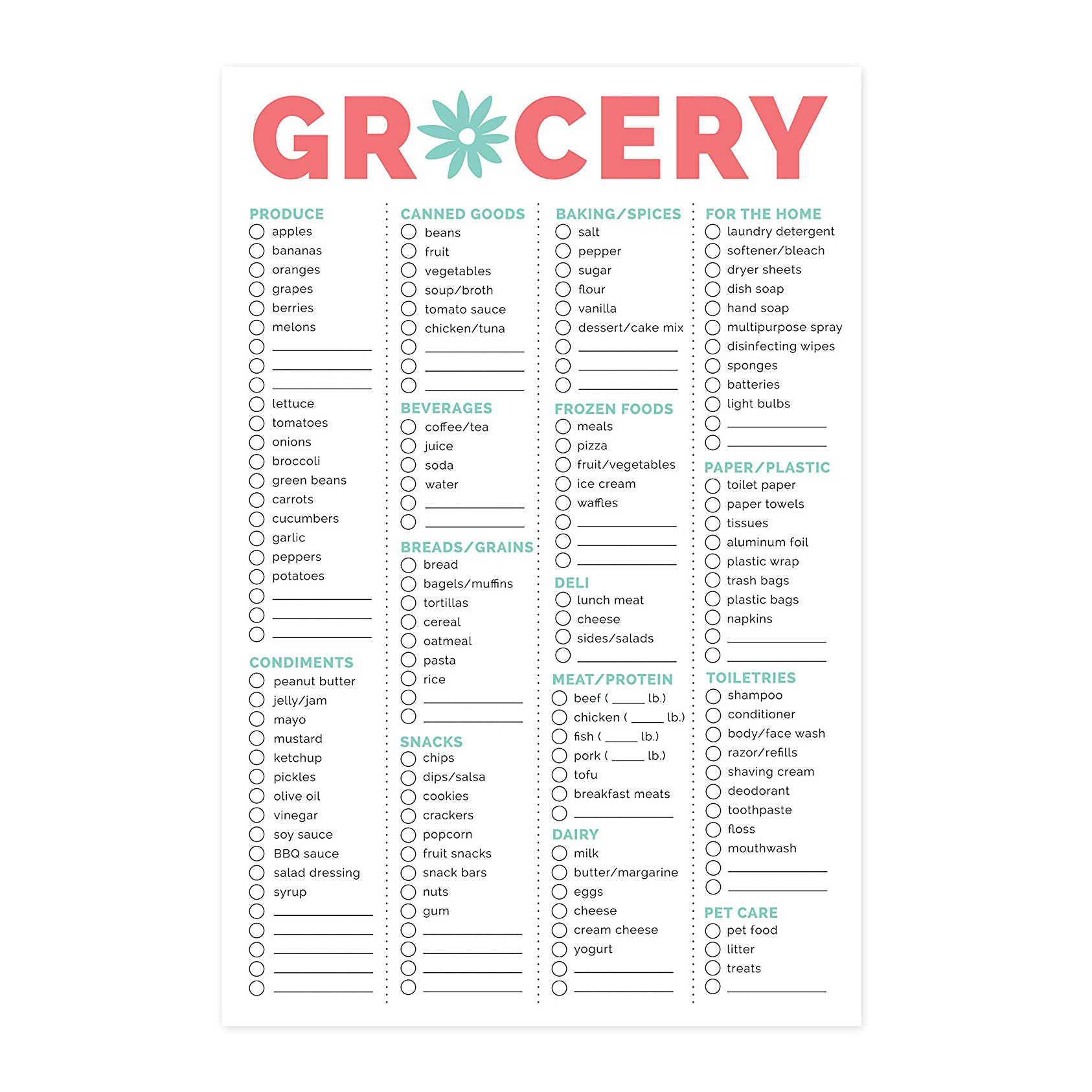 Daily planners Magnetic Grocery Shopping To Do List Pad Weekly Planning Food Organizer Fridge Magnet Planner 