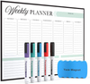 Magnetic Dry Erase Weekly Calendar Magnetic Whiteboard Organizer Weekly Planner for Refrigerator 