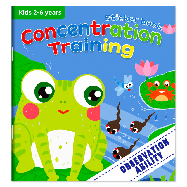 Children's Sticker Book Quiet Baby Story Books With 20+ Design 