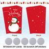 Christmas Scratch Off Cards Stickers Christmas Party Games Vouchers Festive Raffle Tickets Holiday Business Prize Drawings for Kids Adults Families Events