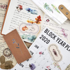 Decorative Color Custom Scratch Transfer Stickers Flower Planner Plant Rub-on Decal Sticker Logo Interior Diary Notebook Home
