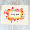 Floral Thank You Notes Blank Card Customized Thank You Card Watercolor Flower Cards with Envelopes 