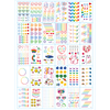 Colorful Heart Shape Rainbow Smile Face Finger Hand Arm Temporary Sticker Tattoo Waterproof Lovely Customized Small Stickers