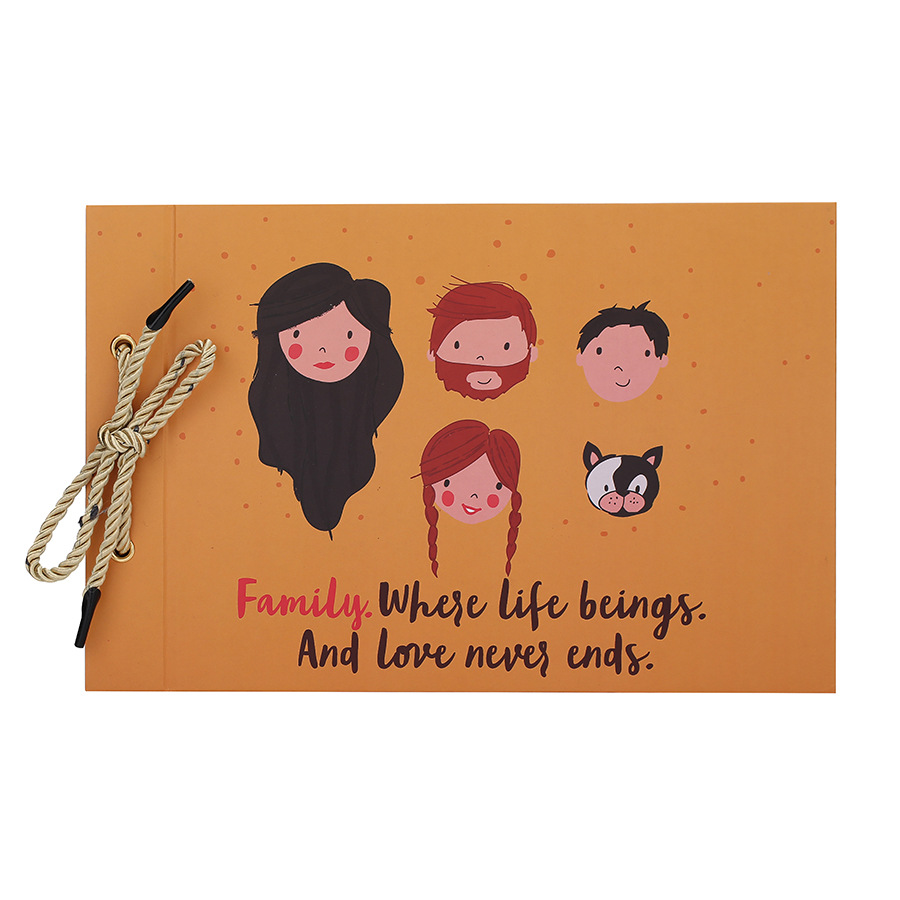 Family Where Life Begins And Love Never Ends Scrapbook Memory Guest Book for Family Gathering