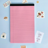 Custom Eco Friendly Kawaii Micro Perforated Writing Pad College Ruled Legal Notepads