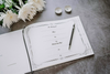 Funeral Guest Memorial Service Celebration of Life Leather Hardcover Funeral Guest Book