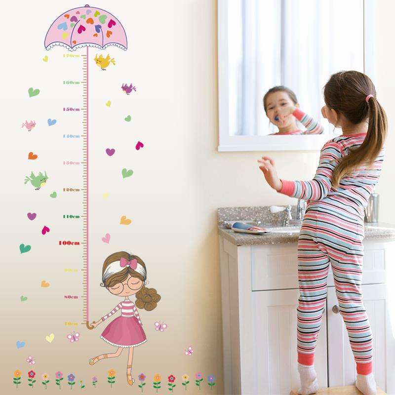 Children's Room Wall Stickers Growth Chart Height Growth Measurement Stickers