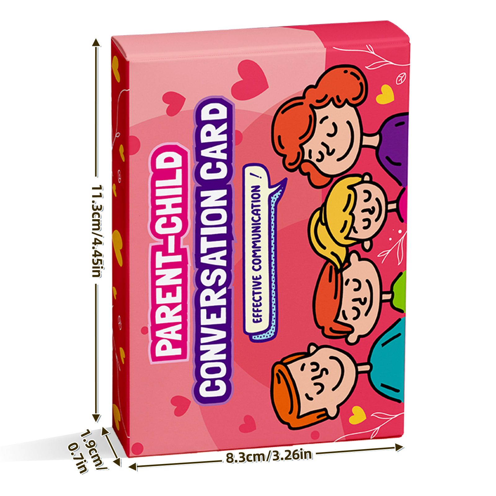 Custom 50 Fun Conversation Question Cards Double-sided Family Conversation Cards for Kids & Parents