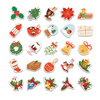 50 Pcs Die Cut Non-Repeating Vinyl Waterproof Sticker Label Merry Christmas Vinyl Stickers for Kids Xmas, Party Favorite