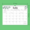 2025 Wall Calendar Custom Printing Advent Monthly Desk Table Calendar with Large Blank Blocks