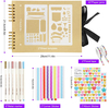 DIY Kraft 11.5 X 8.5 Inches Bow Tie Casement Scrapbook Photo Album with Accessories Photo Cover Scrap Book Scrapbooking Kit