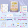 DIY Girls Journal Set for Teen Decorate Her Planner/Organizer Birthday Gift Cute Art Crafts Scrapbook Stationary Kit