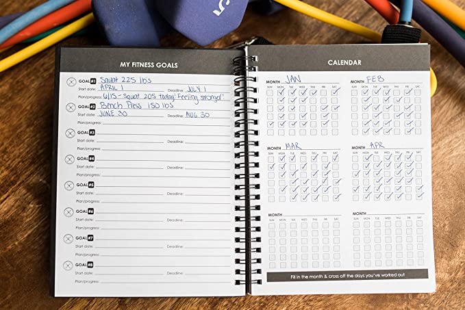 Fitness Journal And Planner Notebook for Workouts