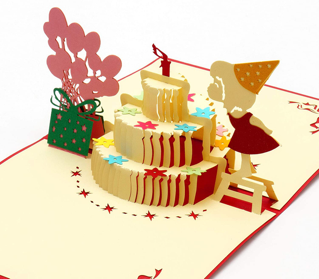 3D Pop Up Love Happy Birthday Greeting Cards