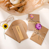 Handmade Diy Dried Flower Greeting Card Creative Flowers Literary Birthday Greeting Card Preserved Flower Cards
